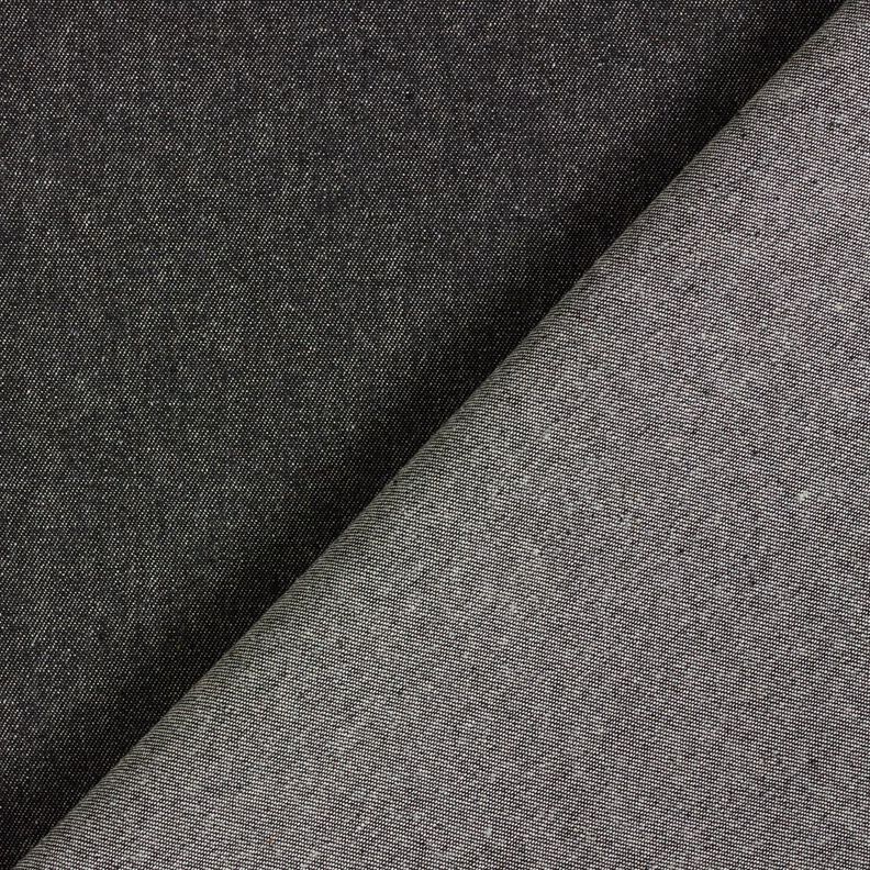 Średni denim bawełniany – czerń,  image number 3