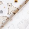 Popelina bawełniana niedźwiedzie polarne nadruk cyfrowy – biel,  thumbnail number 4