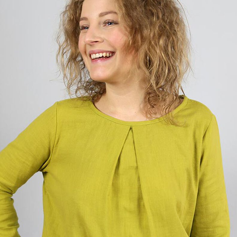 FRAU SUKI – bluzka z kontrafałdą, Studio Schnittreif | XS - XXL,  image number 8