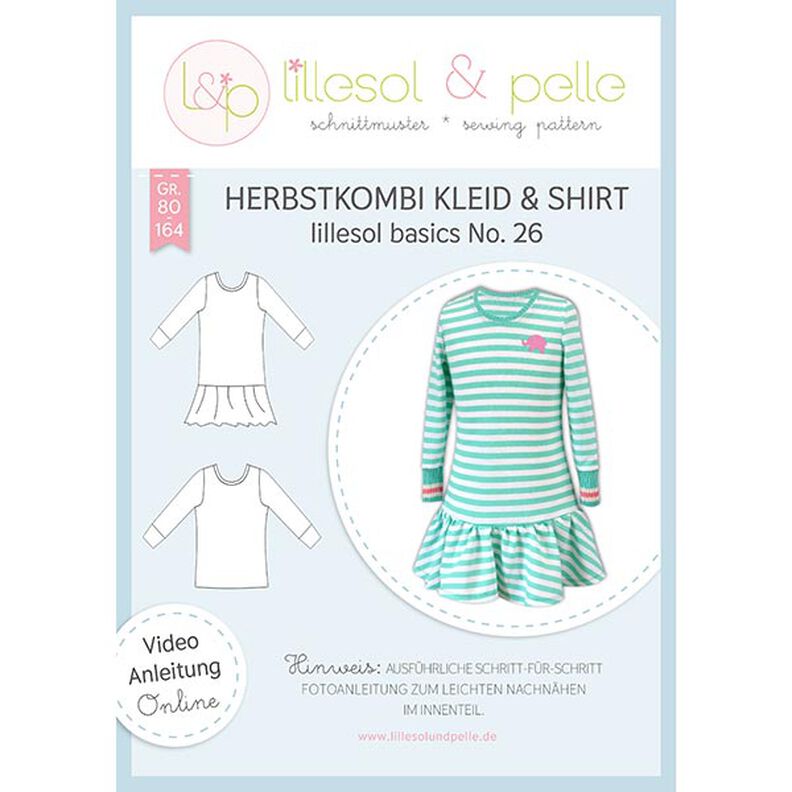Komplet na jesień: sukienka i bluzka, Lillesol & Pelle No. 26 | 80 - 164,  image number 1