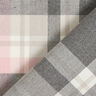 Tkanina spodniowa strecz Szkocka krata – szary łupek/różowy,  thumbnail number 4