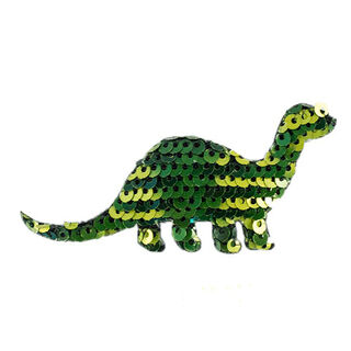 Aplikacja  dinozaur [ 3 x 6,5 cm ] – zieleń, 