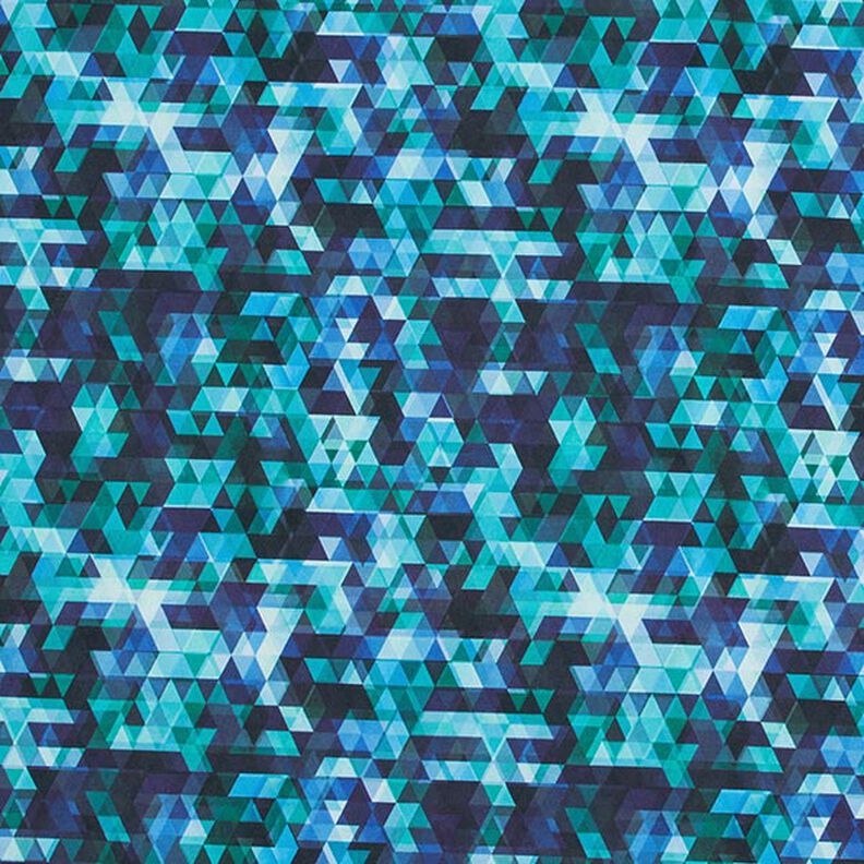 Softshell kolorowe trójkąty nadruk cyfrowy – ciemnogranatowy/turkus,  image number 1