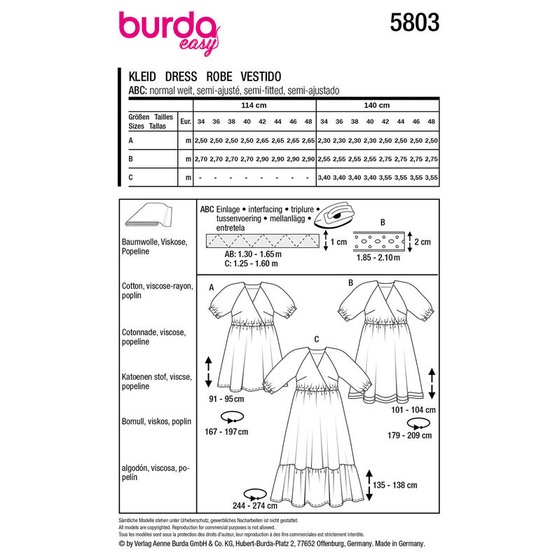 Sukienka | Burda 5803 | 34-48,  image number 12