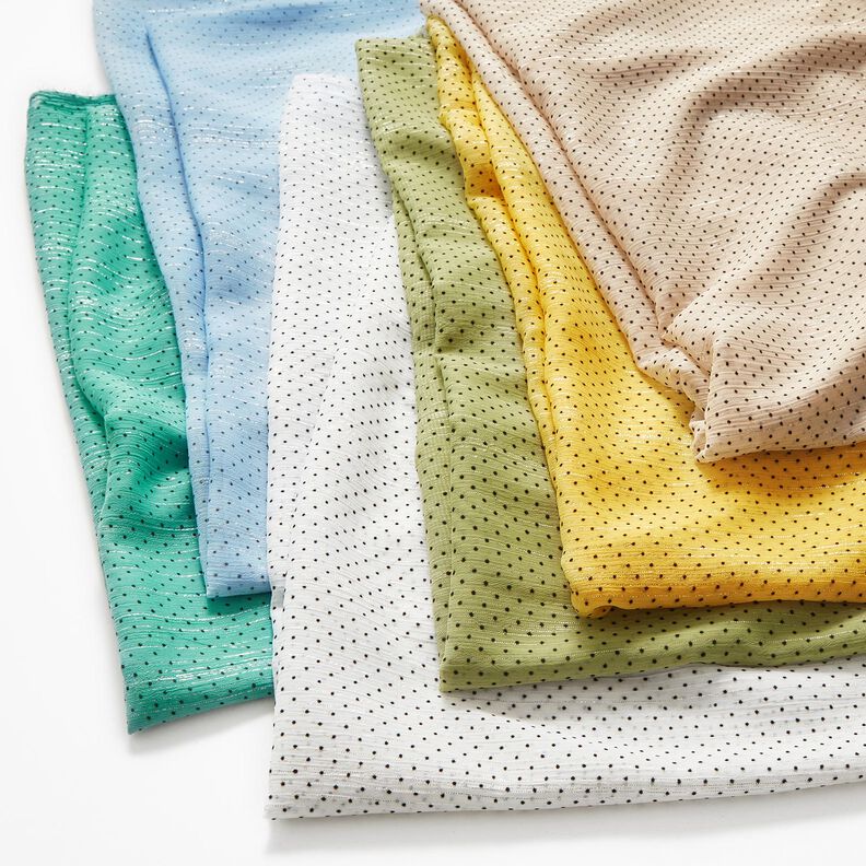 Szyfon w błyszczące paski i kropeczki – brąz sarni,  image number 7