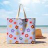 Bawełna powlekana wesołe kwiaty | Poppy Fabrics – błękit/róż,  thumbnail number 9