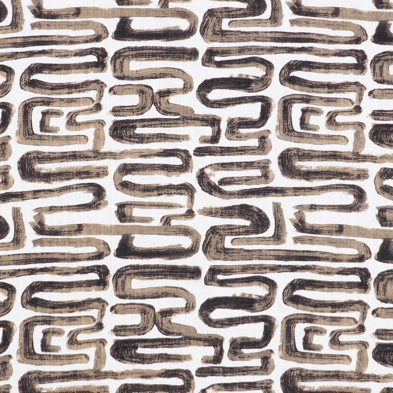 Mieszanka bawełny w serpentynowe linie – biel, image number 1