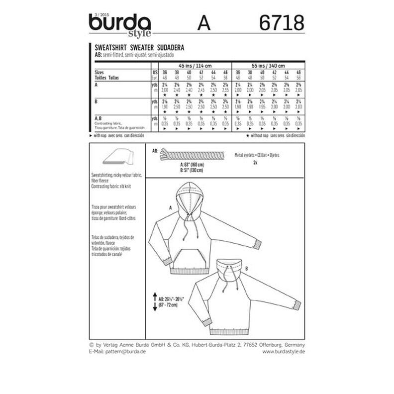 Swetr, Burda 6718,  image number 6