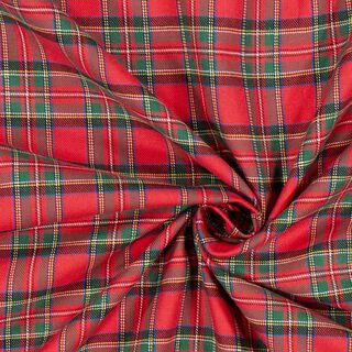 Flanela bawełniana Szkocka kratka karo Glenside – czerwień, 