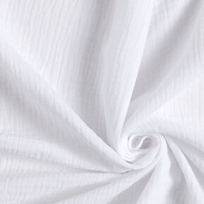 Muślin / Tkanina double crinkle – biel, 
