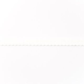 Elastyczna lamówka Koronka [12 mm] – mleczna biel, 
