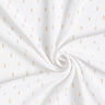 Tkanina wiskozowa w błyszczące krople – biel,  thumbnail number 4