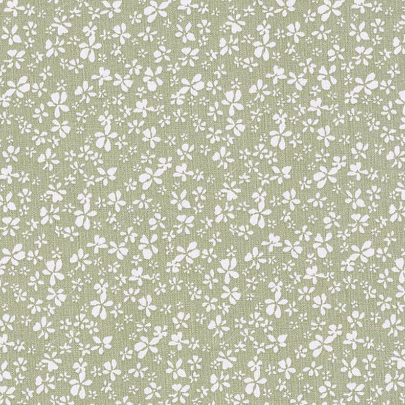 Tkanina bawełniana kreton Kwiatuszki – khaki,  image number 1