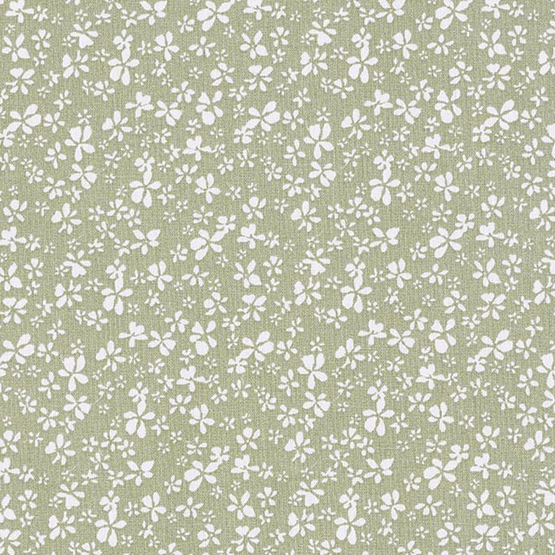 Tkanina bawełniana kreton Kwiatuszki – khaki,  image number 1