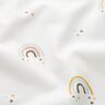 Popelina bawełniana tęczowy gwiezdny deszcz – kość słoniowa,  thumbnail number 2