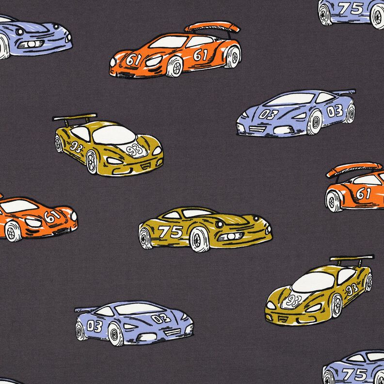 Dzianina dresowa pętelkowa French Terry wyścigówki | Poppy Fabrics – szary, image number 1