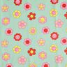 Bawełna powlekana wesołe kwiaty | Poppy Fabrics – miętowy/cytrynowy,  thumbnail number 1