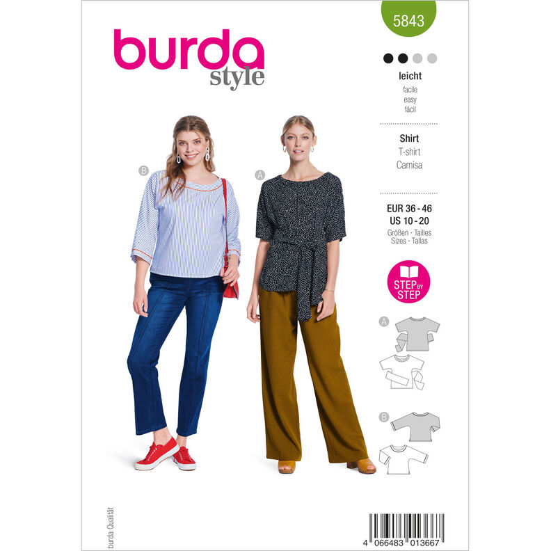 Koszula | Burda 5843 | 36-46,  image number 1