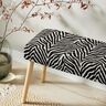Tkanin dekoracyjna Żakard zebra – kość słoniowa/czerń,  thumbnail number 6