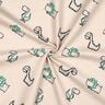 Flanela bawełniana łobuzerskie dinozaury | Poppy Fabrics – naturalny/szmaragdowy,  thumbnail number 3