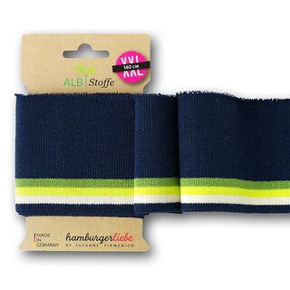 GOTS Dzianina Sciągaczowa eko CUFF ME COLLEGE [140 cm | 7,5 cm] | Albstoffe | Hamburger Liebe, 
