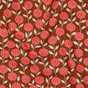 Popelina bawełniana letnie kwiatki | Poppy Fabrics – homar/brąz, 
