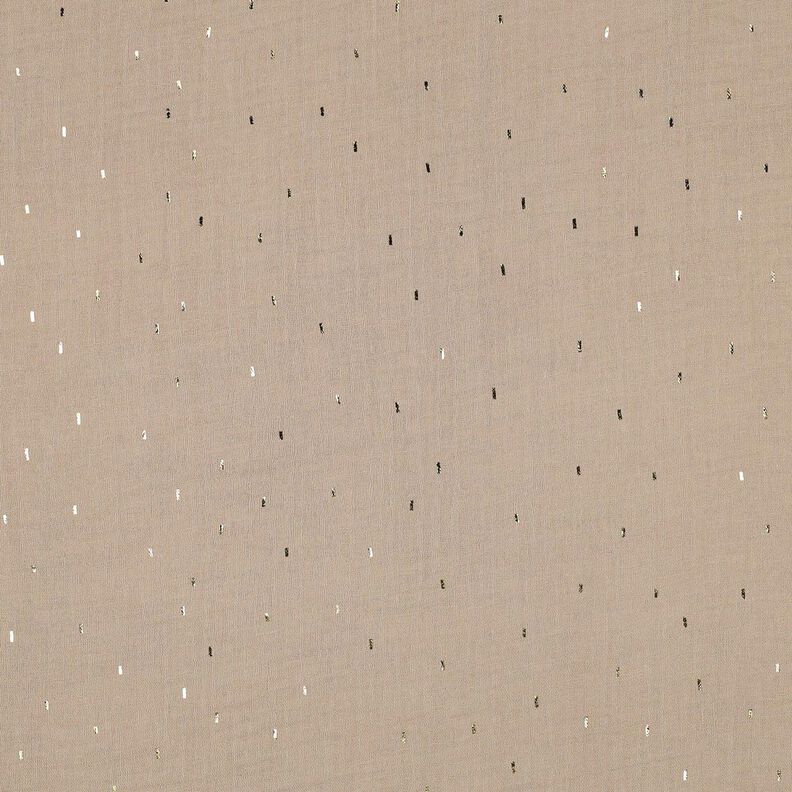 Muślin / Tkanina double crinkle prostokąt Nadruk foliowy | Poppy Fabrics – zawilec/złoty metaliczny,  image number 1