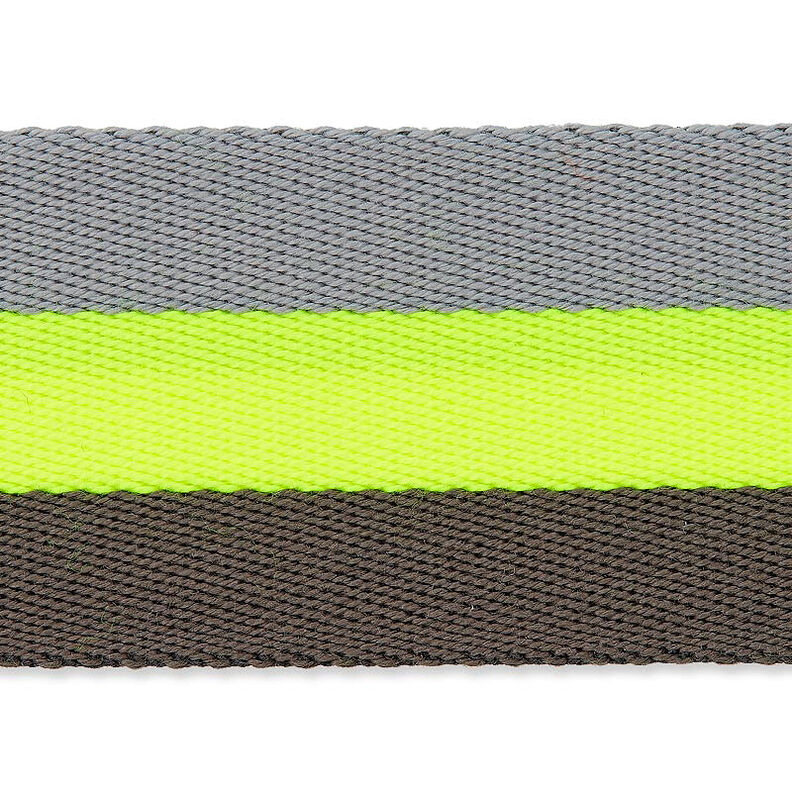 Taśma nośna neonowa [ 40 mm ] – neonowa żółć/szary,  image number 4