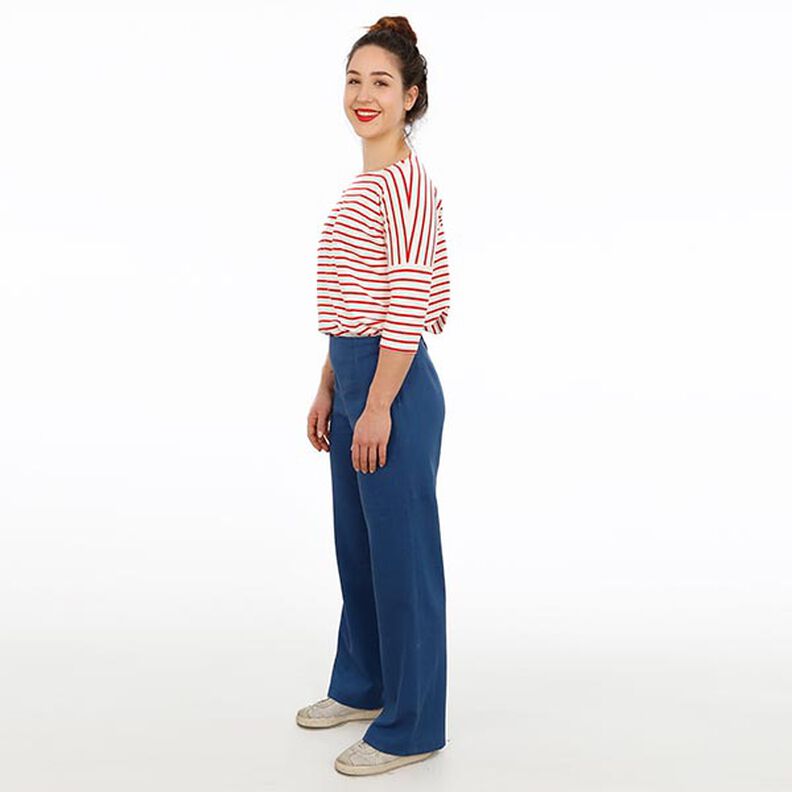 FRAU ELENA – gładkie spodnie o prostej nogawce, Studio Schnittreif | XS - XXL,  image number 3
