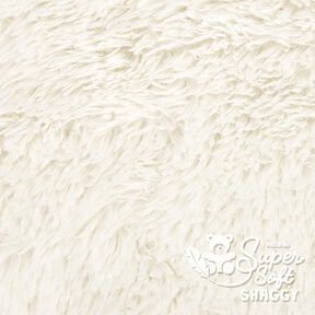Włochaty plusz SHAGGY [1 M X 0,75 M | Flor: 20 MM] - biel wełny | Kullaloo, 