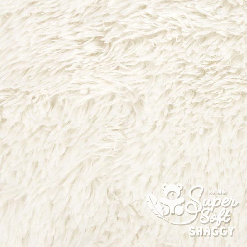 Włochaty plusz SHAGGY [1 M X 0,75 M | Flor: 20 MM] - biel wełny | Kullaloo,  image number 2