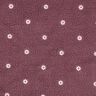 Puszysty plusz haftowane kwiatuszki | Poppy Fabrics – ciemny brudny róż,  thumbnail number 1