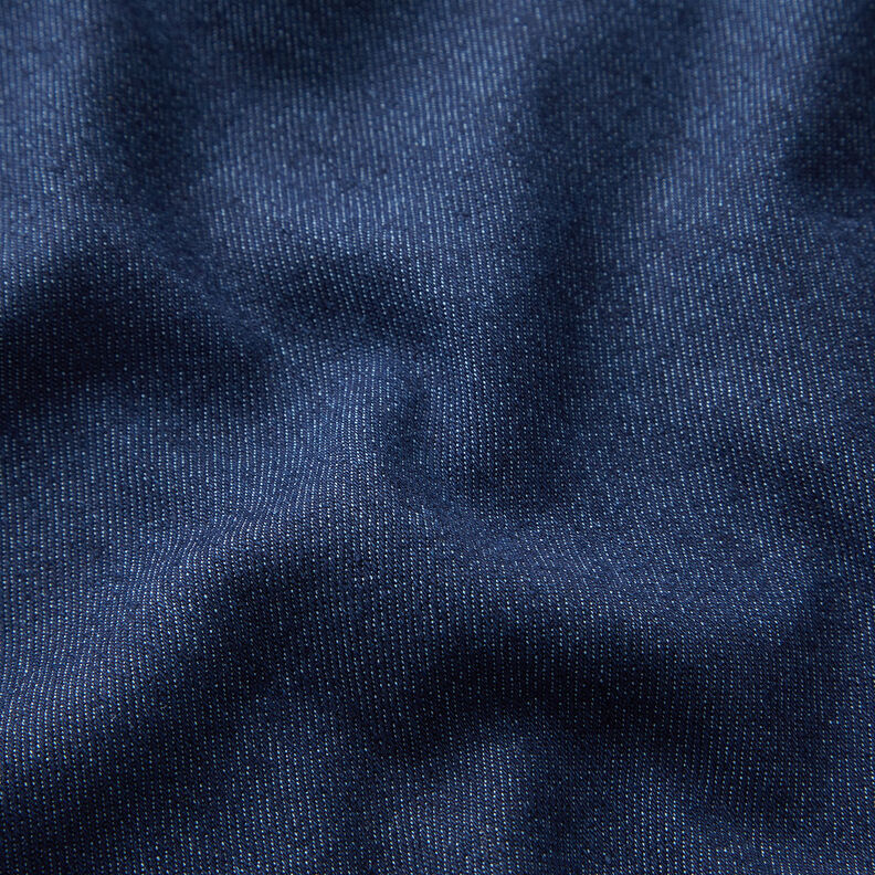 Bawełniany denim strecz, średni – granat, image number 2