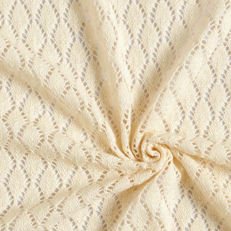 Dzianina swetrowa Crochette – mleczna biel,  image number 4