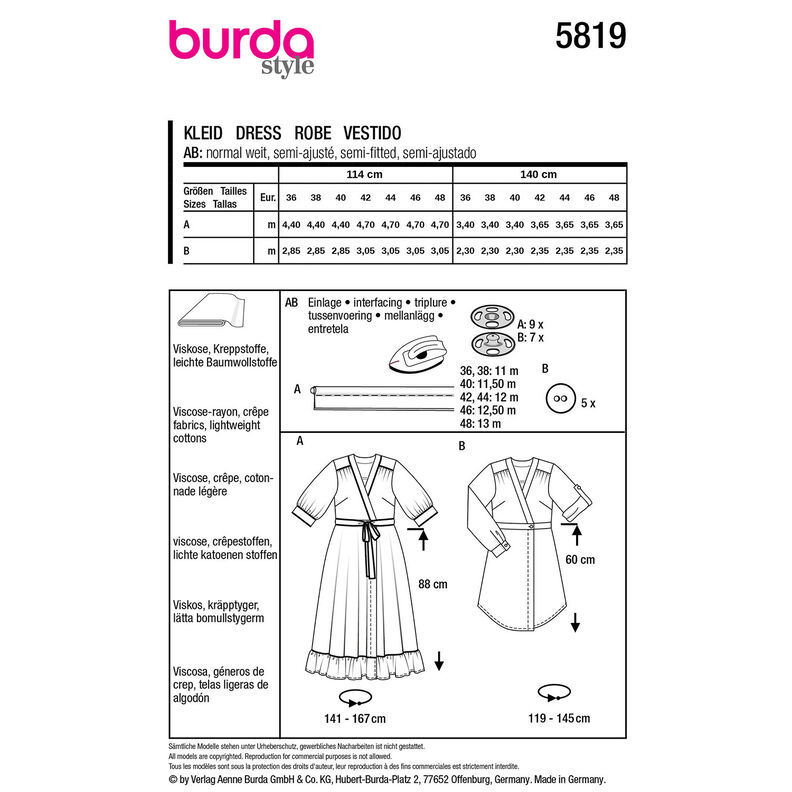 Sukienka | Burda 5819| 36-48,  image number 9
