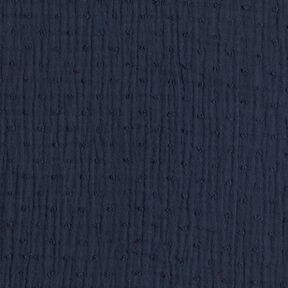 Muślin / Tkanina double crinkle dobby – granat, 