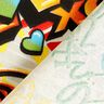 Tkanin dekoracyjna Half panama graffiti – srebrnoszary,  thumbnail number 3