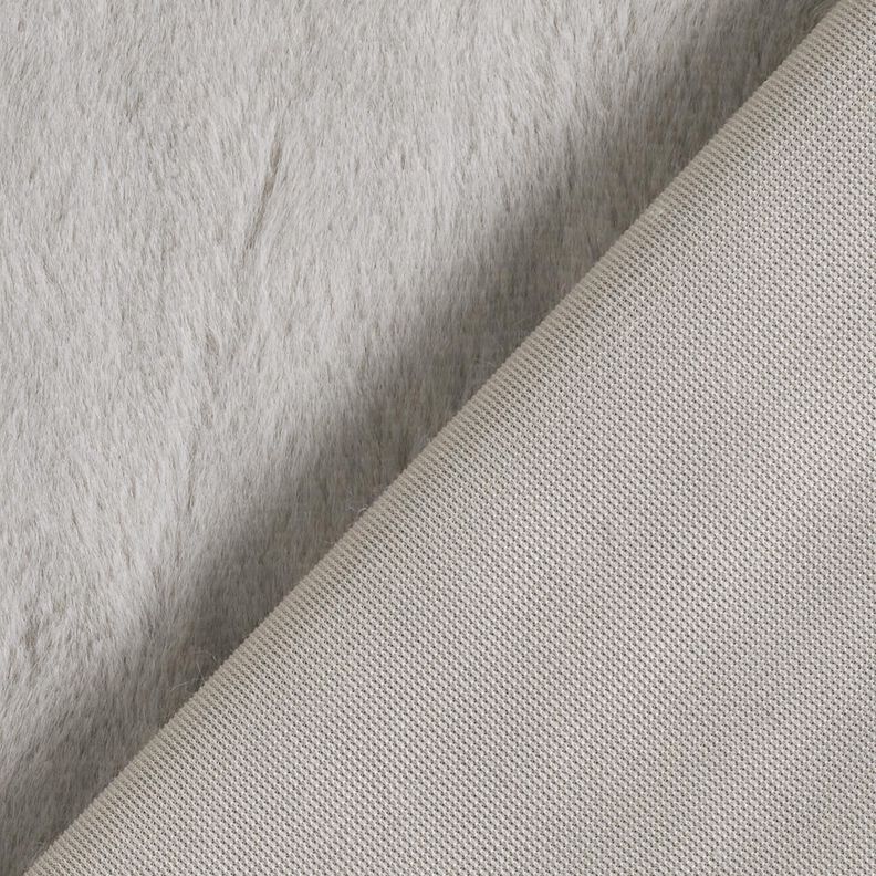 wysokiej jakości, jednokolorowe sztuczne futro – jasnoszary,  image number 3