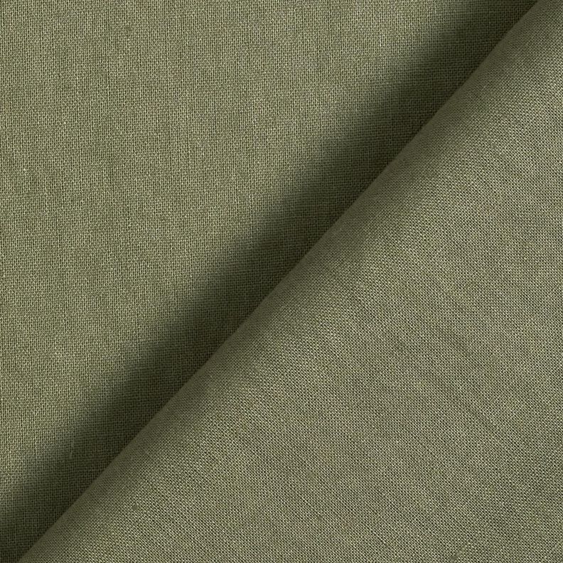 Mieszanka lnu i bawełny z efektem sprania – jasny khaki,  image number 3