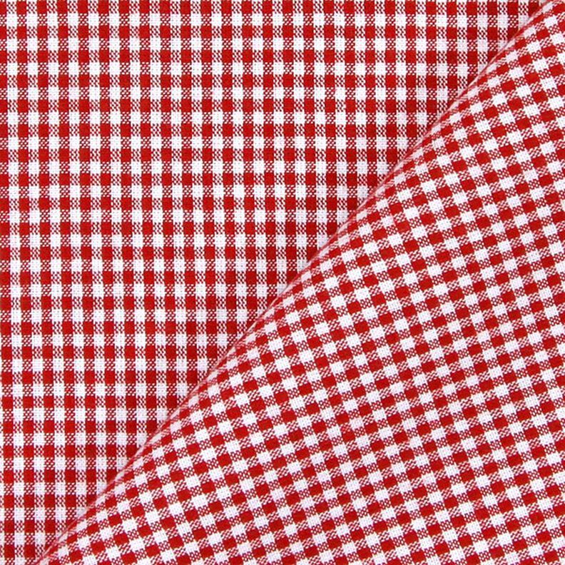 Tkanina bawełniana Kratka Vichy 0,2 cm – czerwień/biel,  image number 3