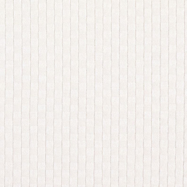 Dzianina o drobnych oczkach, teksturowana kratka – mleczna biel,  image number 1