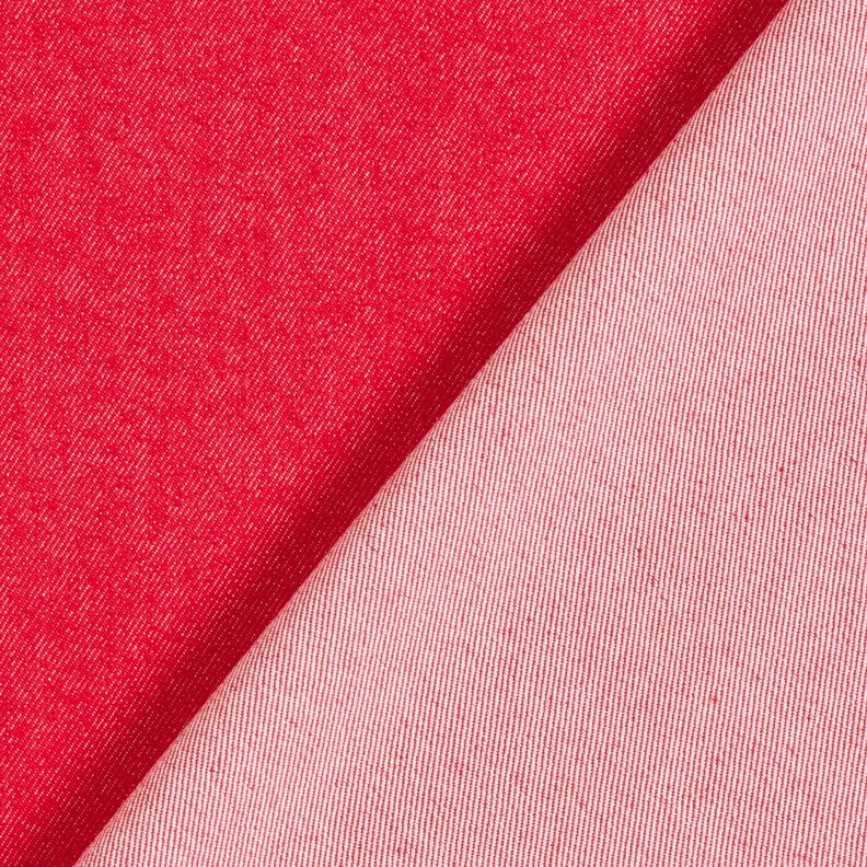 Denim strecz z mieszanki bawełny, średni – czerwień,  image number 3