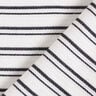 Tkanina na bluzki krepa w nieregularne paski – biel/czerń,  thumbnail number 5