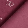 Sztruks cienki brokatowe motyle – bordo,  thumbnail number 4