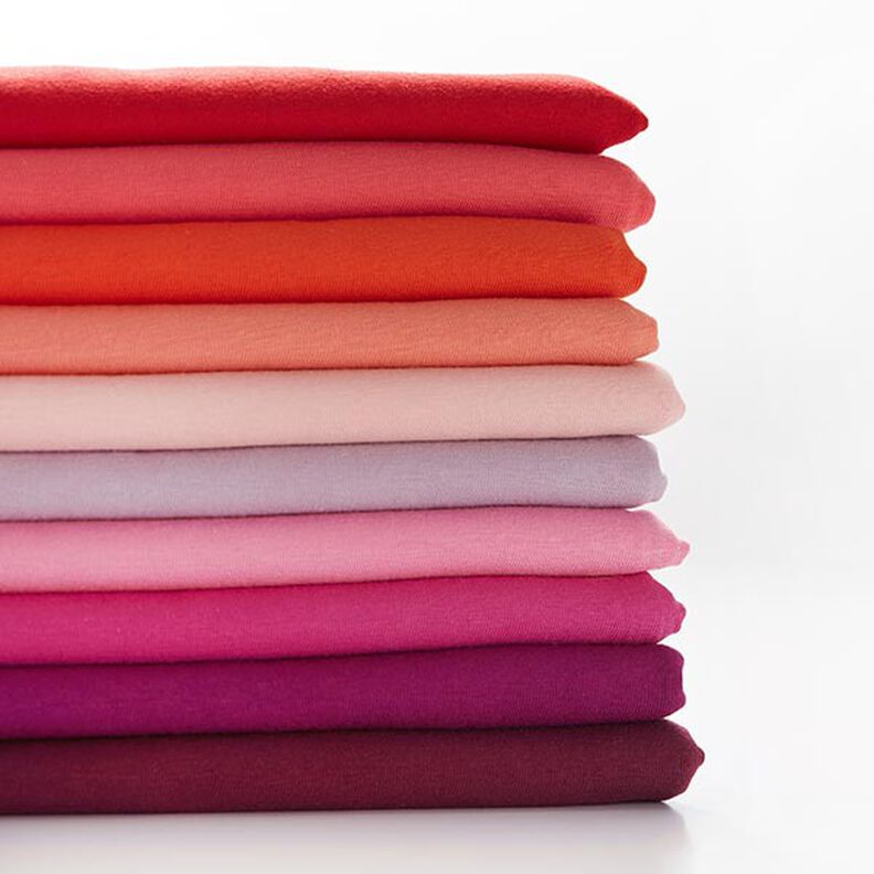 Dżersej bawełniany średniej ciężkości, jednokol. – pink,  image number 4