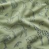 Dzianina dresowa pętelkowa French Terry gezeichnete Safari-Tiere – jasny khaki,  thumbnail number 2