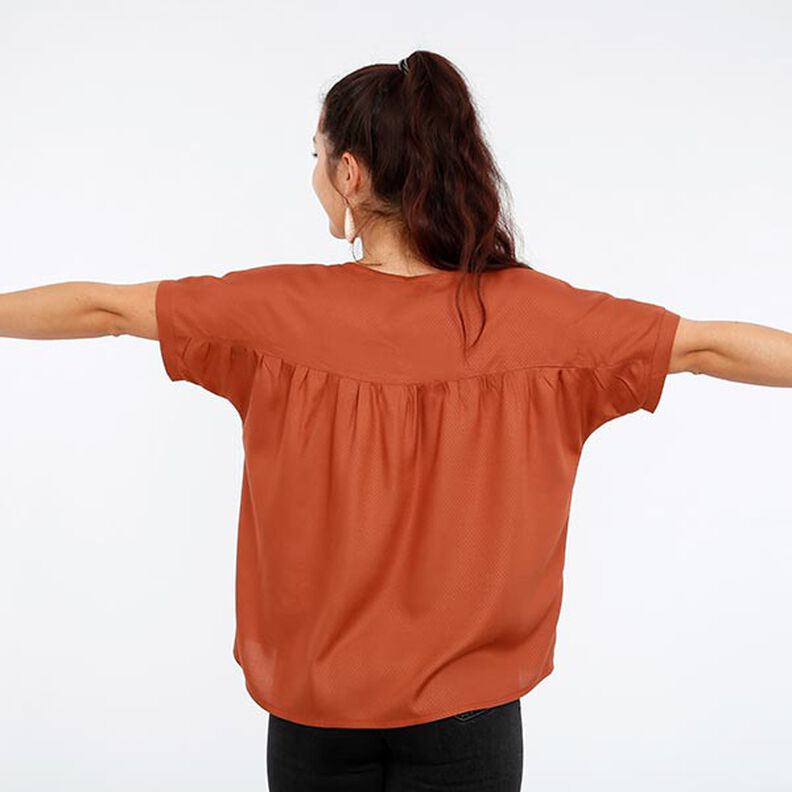 FRAU SUZY – luźna bluzka z krótkim rękawem i marszczeniami, Studio Schnittreif | XS - XXL,  image number 5