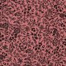 Muślin / Tkanina double crinkle dwukolorowe kwiaty  | Poppy Fabrics – ciemny brudny róż/czerń,  thumbnail number 2