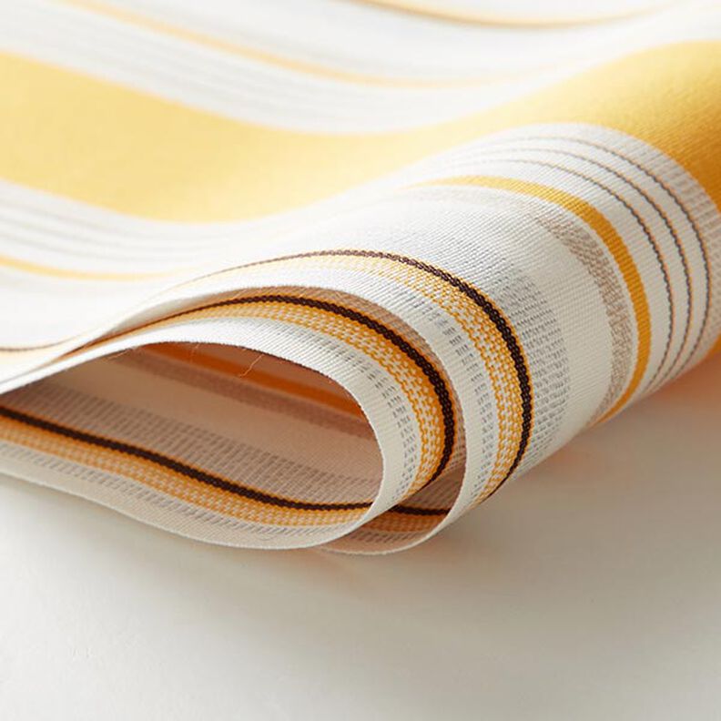 Tkanina na markizy melanżowe paski – żółć/jasnoszary,  image number 6