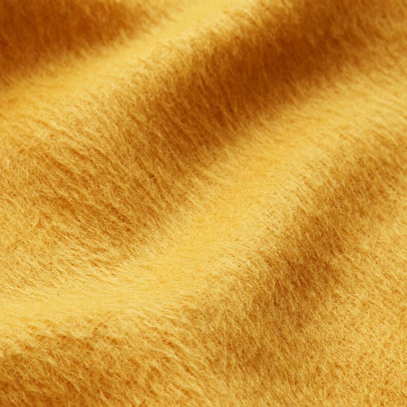 Materiał na płaszcze z chropowaceniem – żółty curry, image number 2